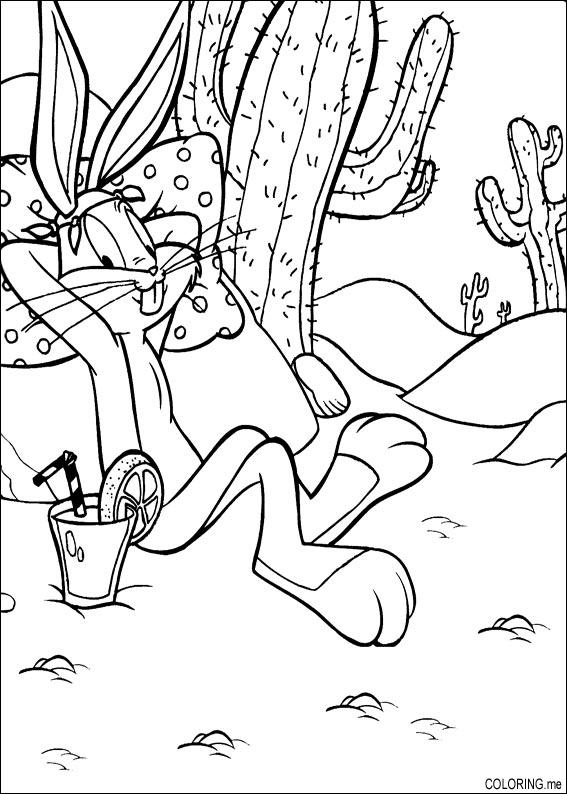Dibujo para colorear: Bugs Bunny (Dibujos animados) #26420 - Dibujos para Colorear e Imprimir Gratis