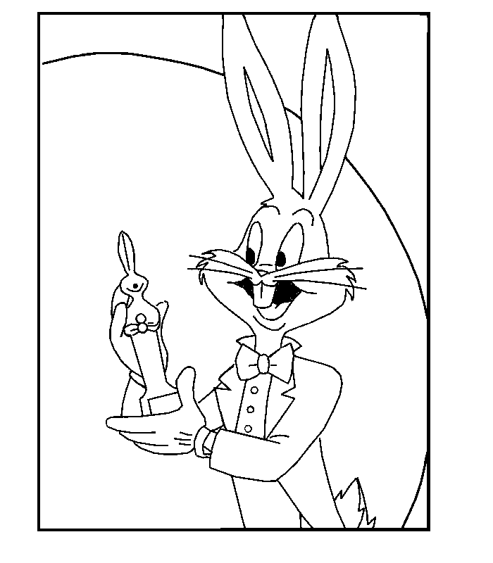 Dibujo para colorear: Bugs Bunny (Dibujos animados) #26435 - Dibujos para Colorear e Imprimir Gratis