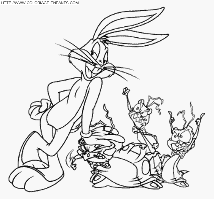 Dibujo para colorear: Bugs Bunny (Dibujos animados) #26437 - Dibujos para Colorear e Imprimir Gratis