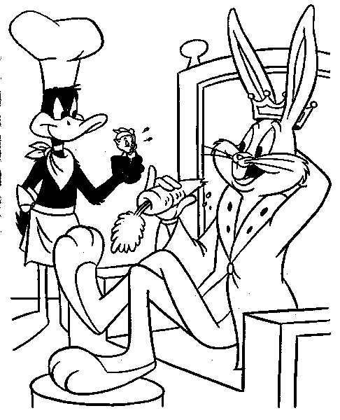 Dibujo para colorear: Bugs Bunny (Dibujos animados) #26439 - Dibujos para Colorear e Imprimir Gratis