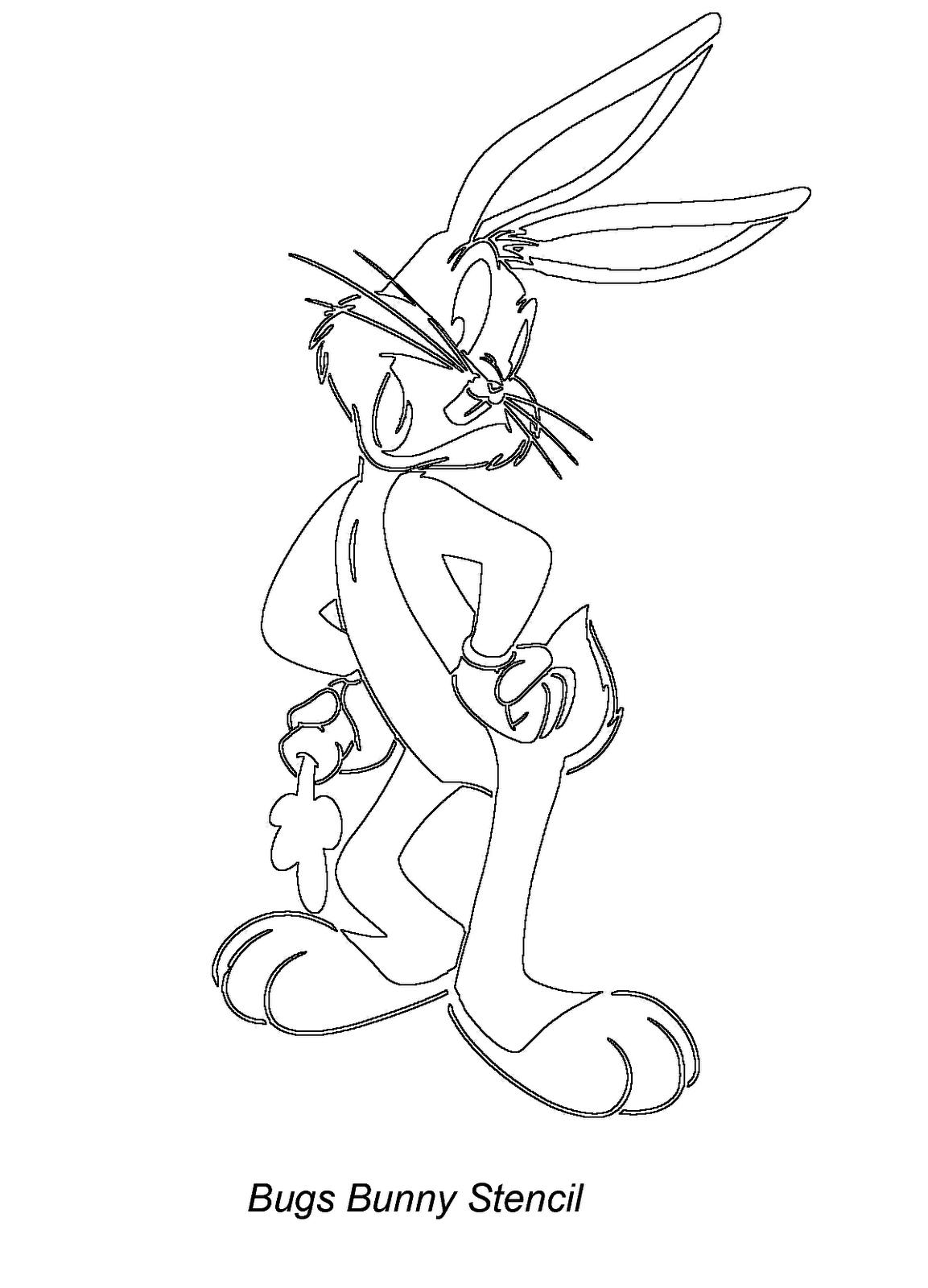 Dibujo para colorear: Bugs Bunny (Dibujos animados) #26448 - Dibujos para Colorear e Imprimir Gratis