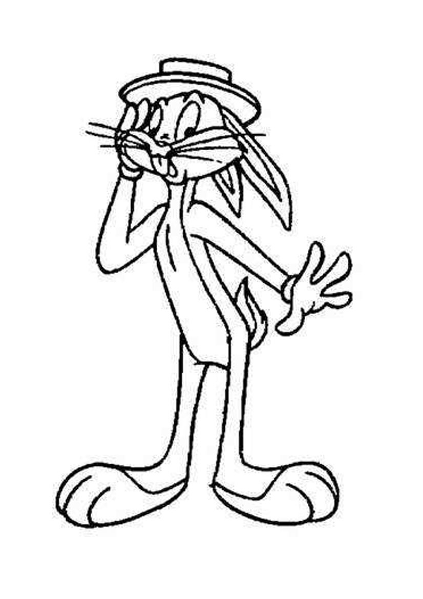 Dibujo para colorear: Bugs Bunny (Dibujos animados) #26451 - Dibujos para Colorear e Imprimir Gratis