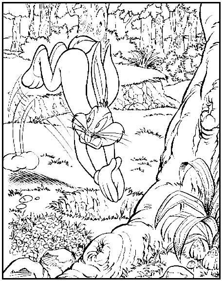 Dibujo para colorear: Bugs Bunny (Dibujos animados) #26456 - Dibujos para Colorear e Imprimir Gratis