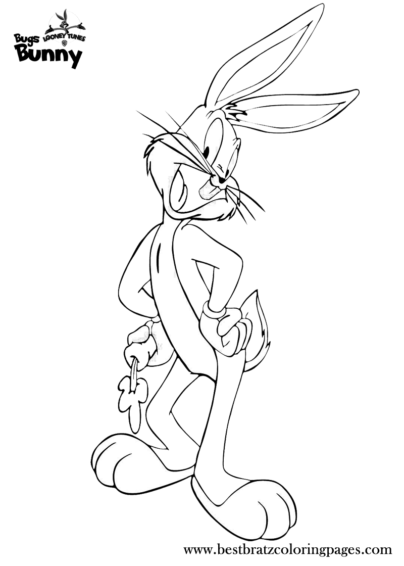 Dibujo para colorear: Bugs Bunny (Dibujos animados) #26482 - Dibujos para Colorear e Imprimir Gratis