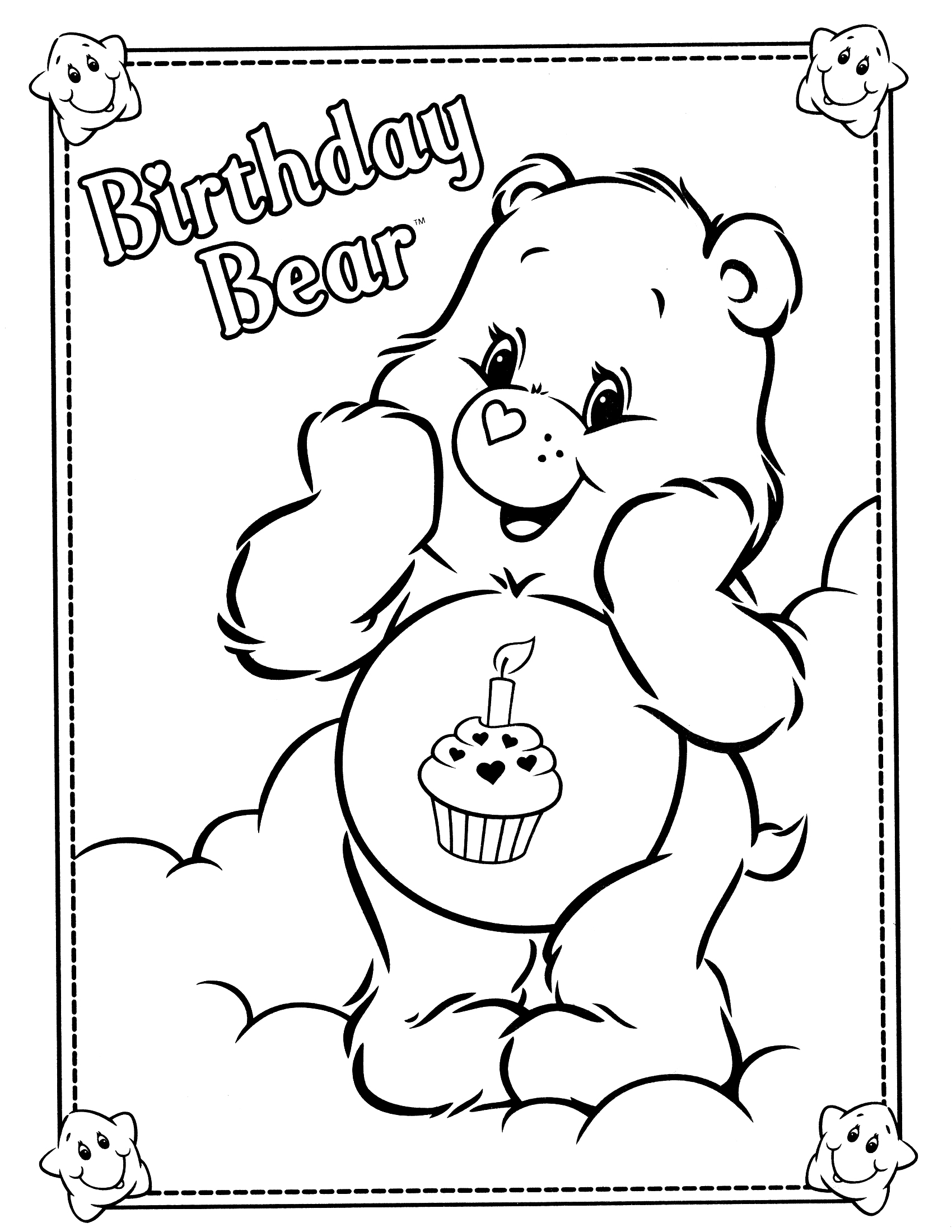 Dibujo para colorear: Care Bears (Dibujos animados) #37134 - Dibujos para Colorear e Imprimir Gratis