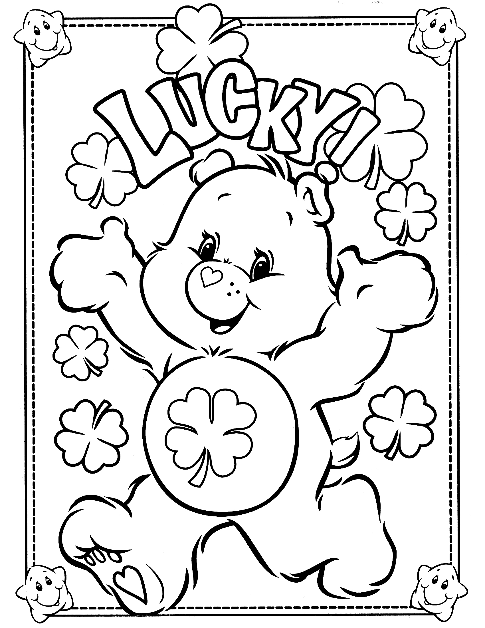 Dibujo para colorear: Care Bears (Dibujos animados) #37137 - Dibujos para Colorear e Imprimir Gratis