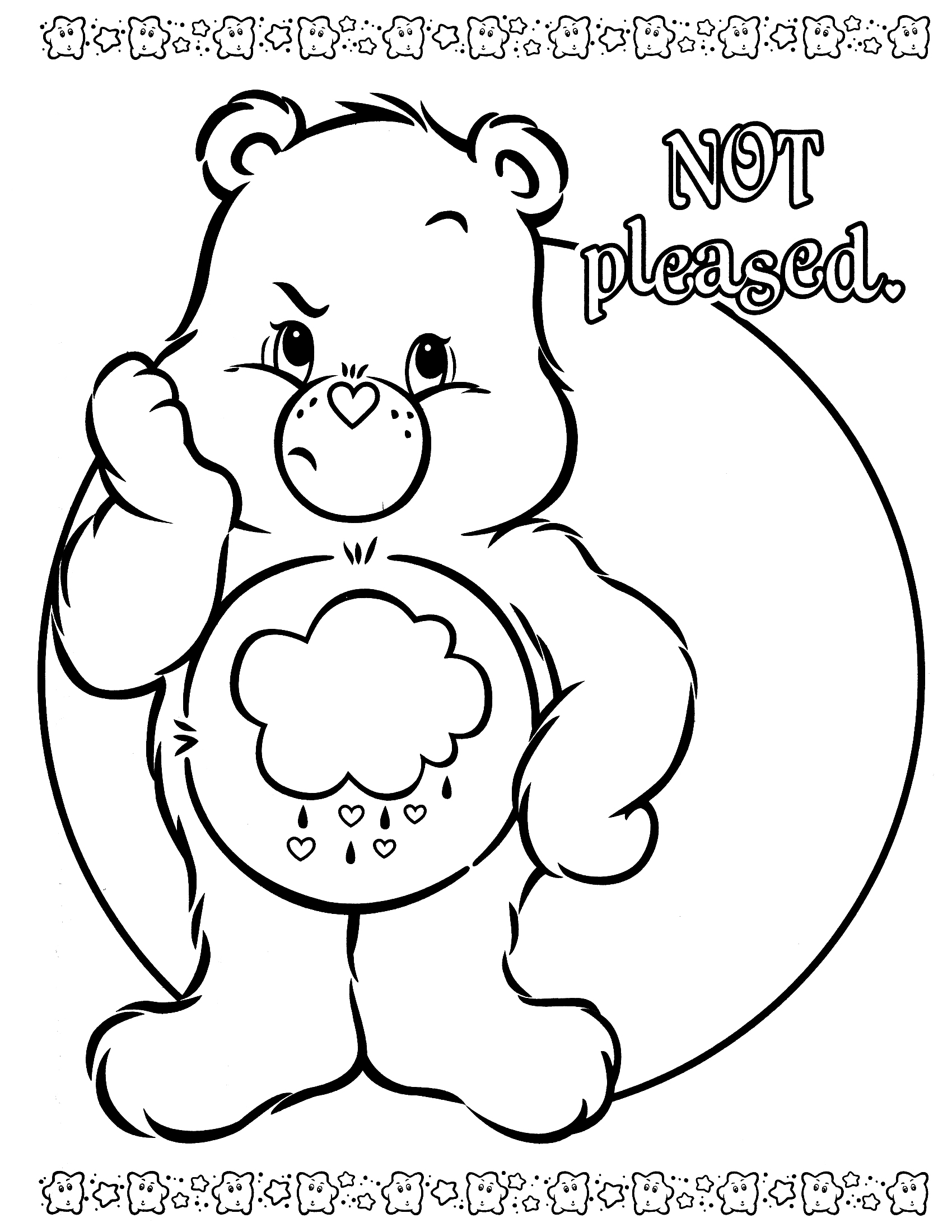 Dibujo para colorear: Care Bears (Dibujos animados) #37142 - Dibujos para Colorear e Imprimir Gratis