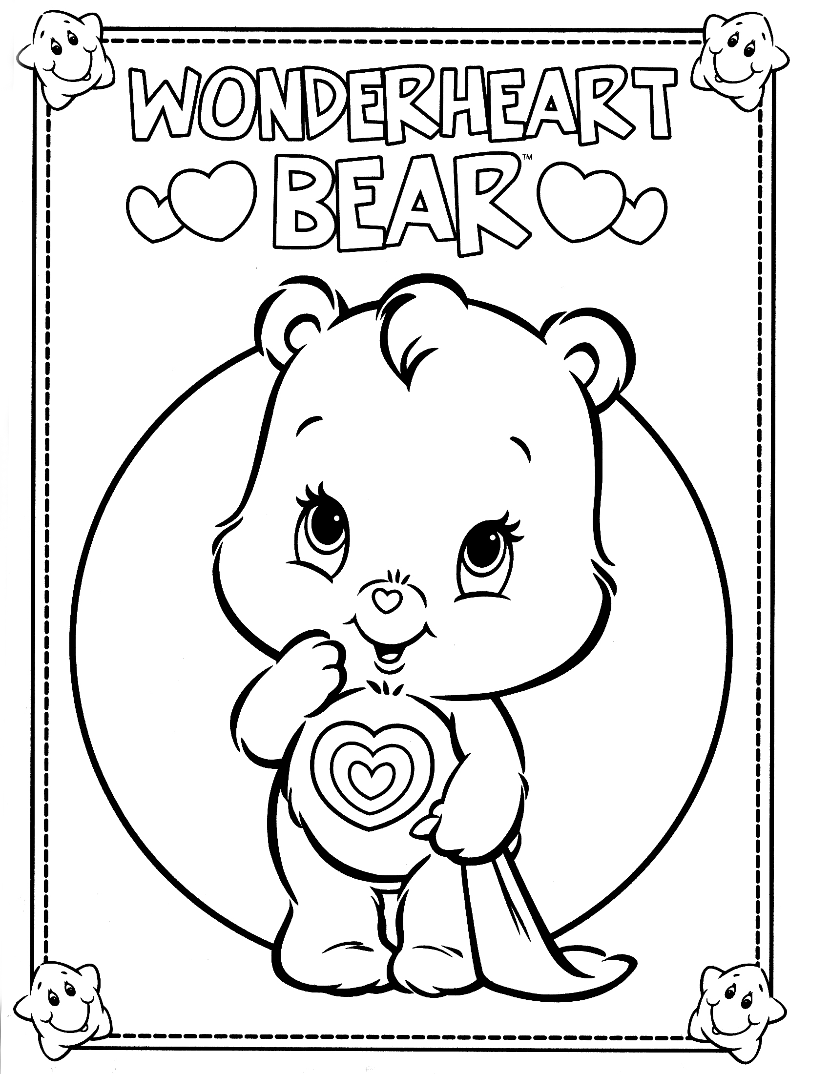 Dibujo para colorear: Care Bears (Dibujos animados) #37145 - Dibujos para Colorear e Imprimir Gratis