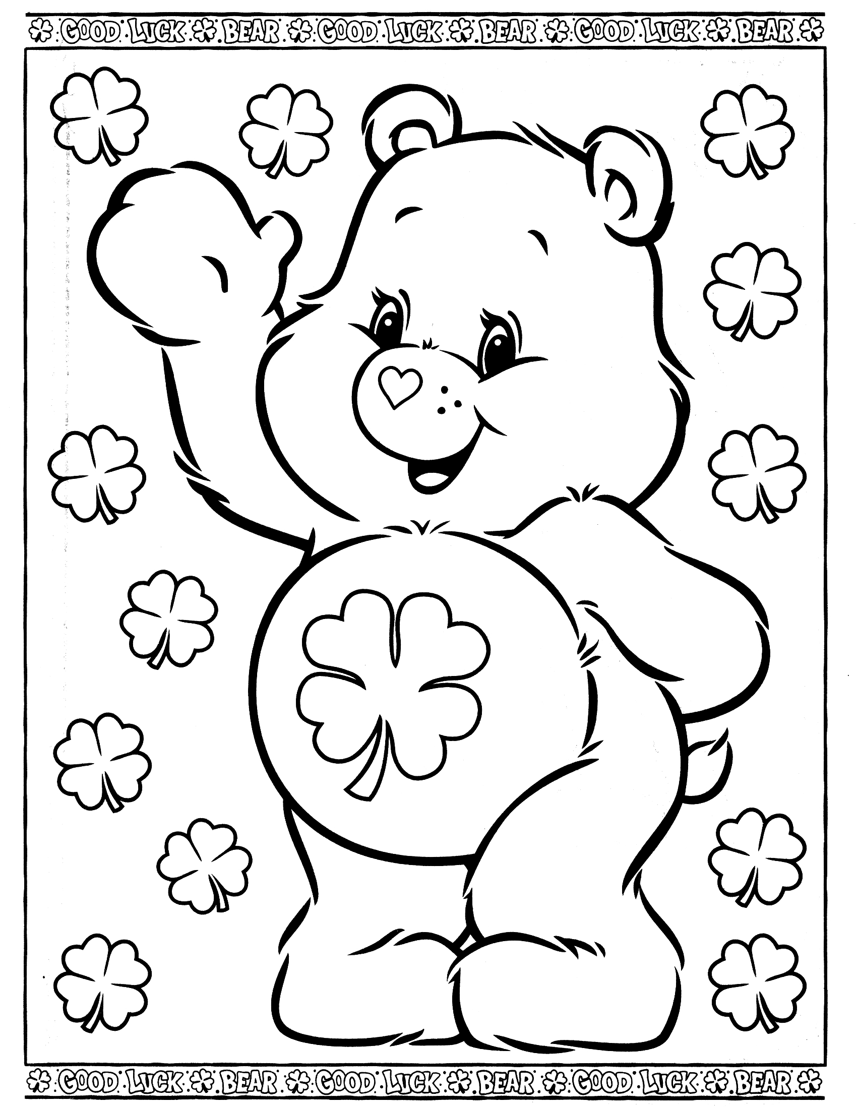 Dibujo para colorear: Care Bears (Dibujos animados) #37148 - Dibujos para Colorear e Imprimir Gratis