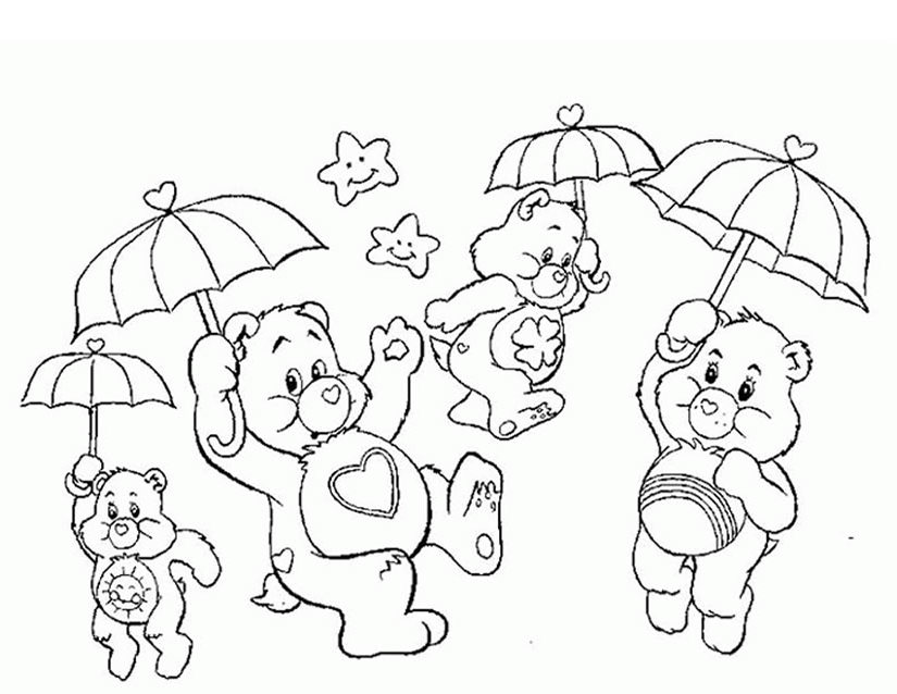 Dibujo para colorear: Care Bears (Dibujos animados) #37170 - Dibujos para Colorear e Imprimir Gratis