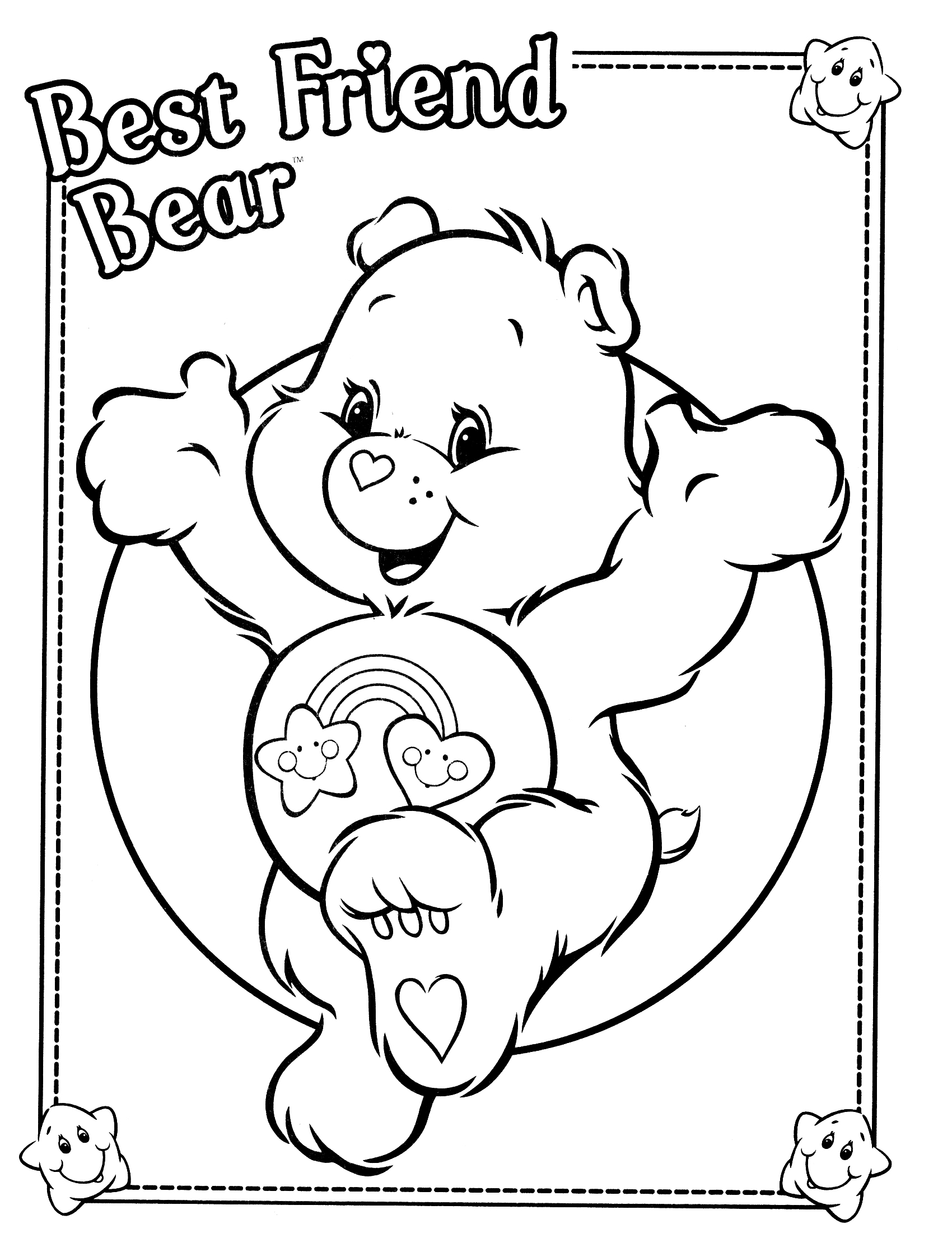 Dibujo para colorear: Care Bears (Dibujos animados) #37171 - Dibujos para Colorear e Imprimir Gratis