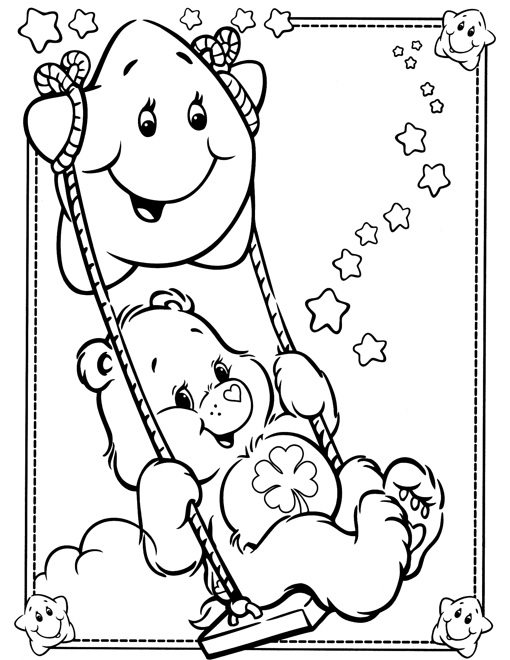 Dibujo para colorear: Care Bears (Dibujos animados) #37196 - Dibujos para Colorear e Imprimir Gratis