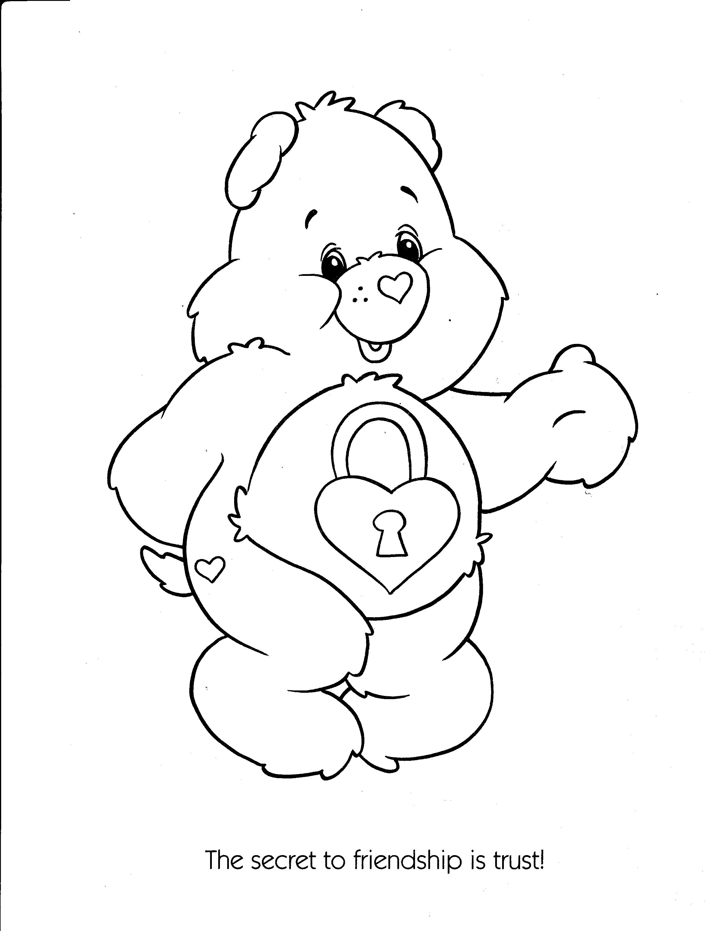 Dibujo para colorear: Care Bears (Dibujos animados) #37209 - Dibujos para Colorear e Imprimir Gratis