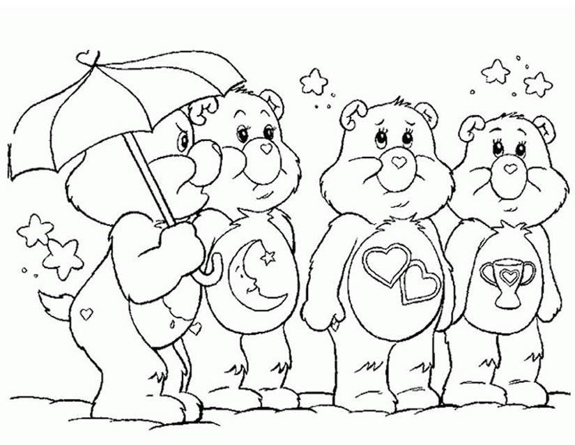 Dibujo para colorear: Care Bears (Dibujos animados) #37221 - Dibujos para Colorear e Imprimir Gratis