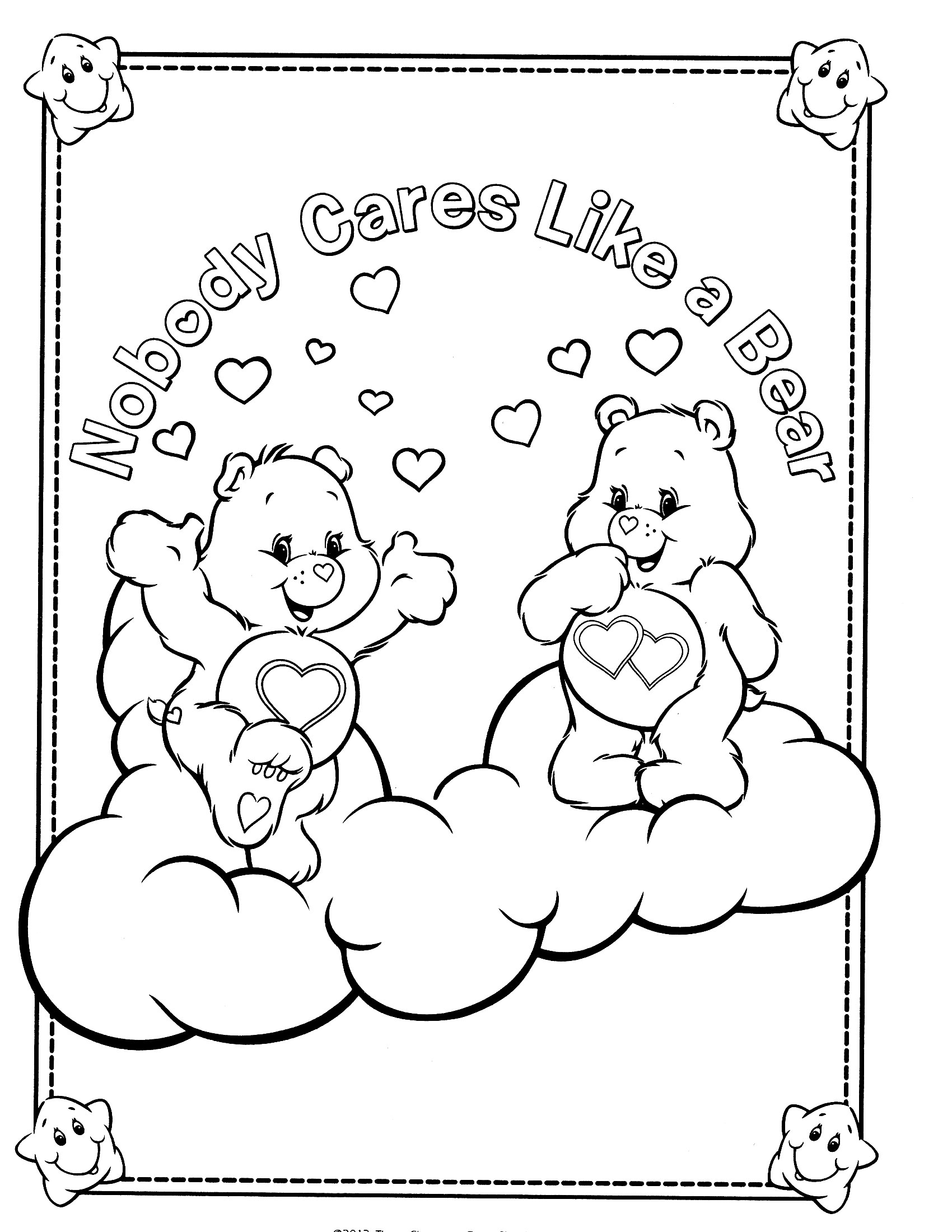 Dibujo para colorear: Care Bears (Dibujos animados) #37223 - Dibujos para Colorear e Imprimir Gratis