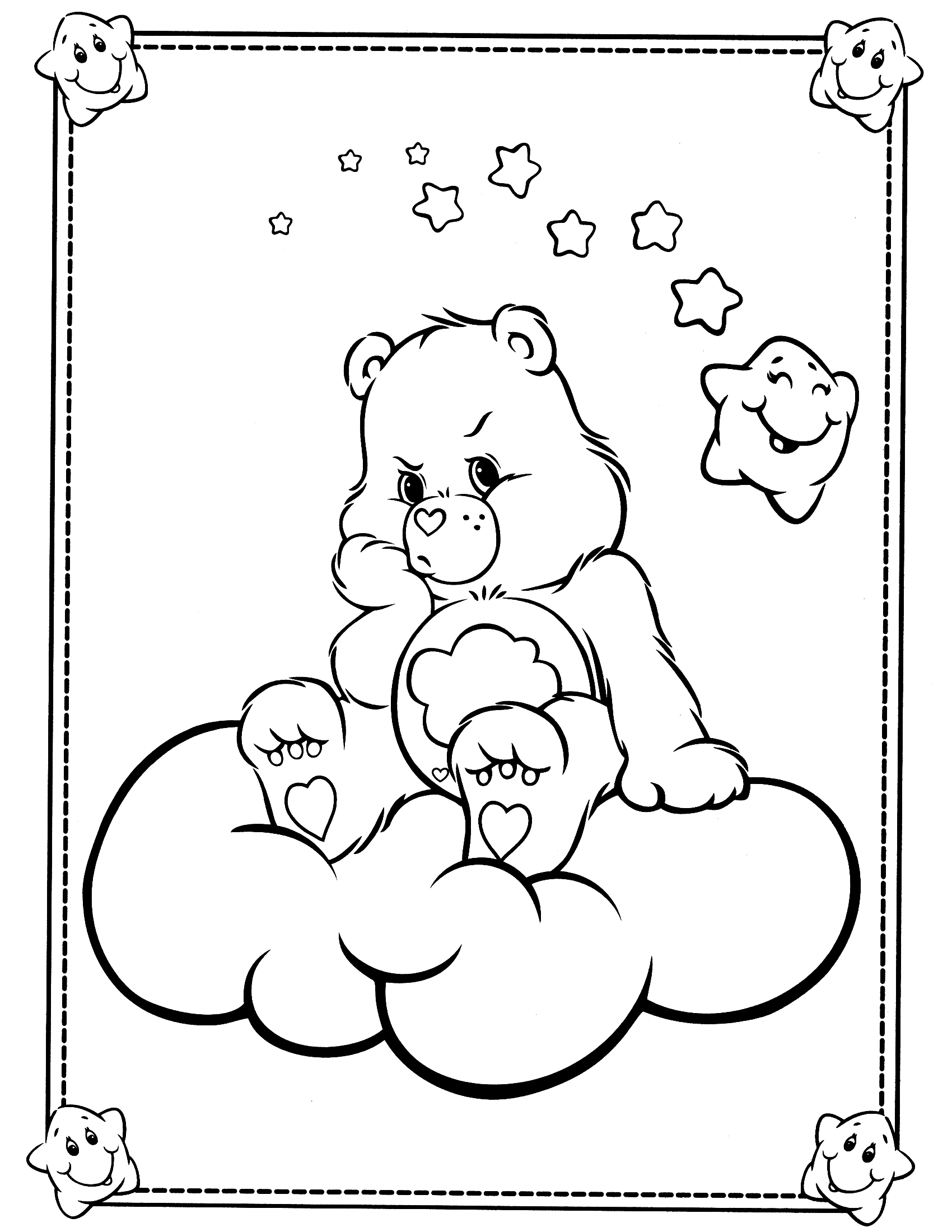 Dibujo para colorear: Care Bears (Dibujos animados) #37224 - Dibujos para Colorear e Imprimir Gratis
