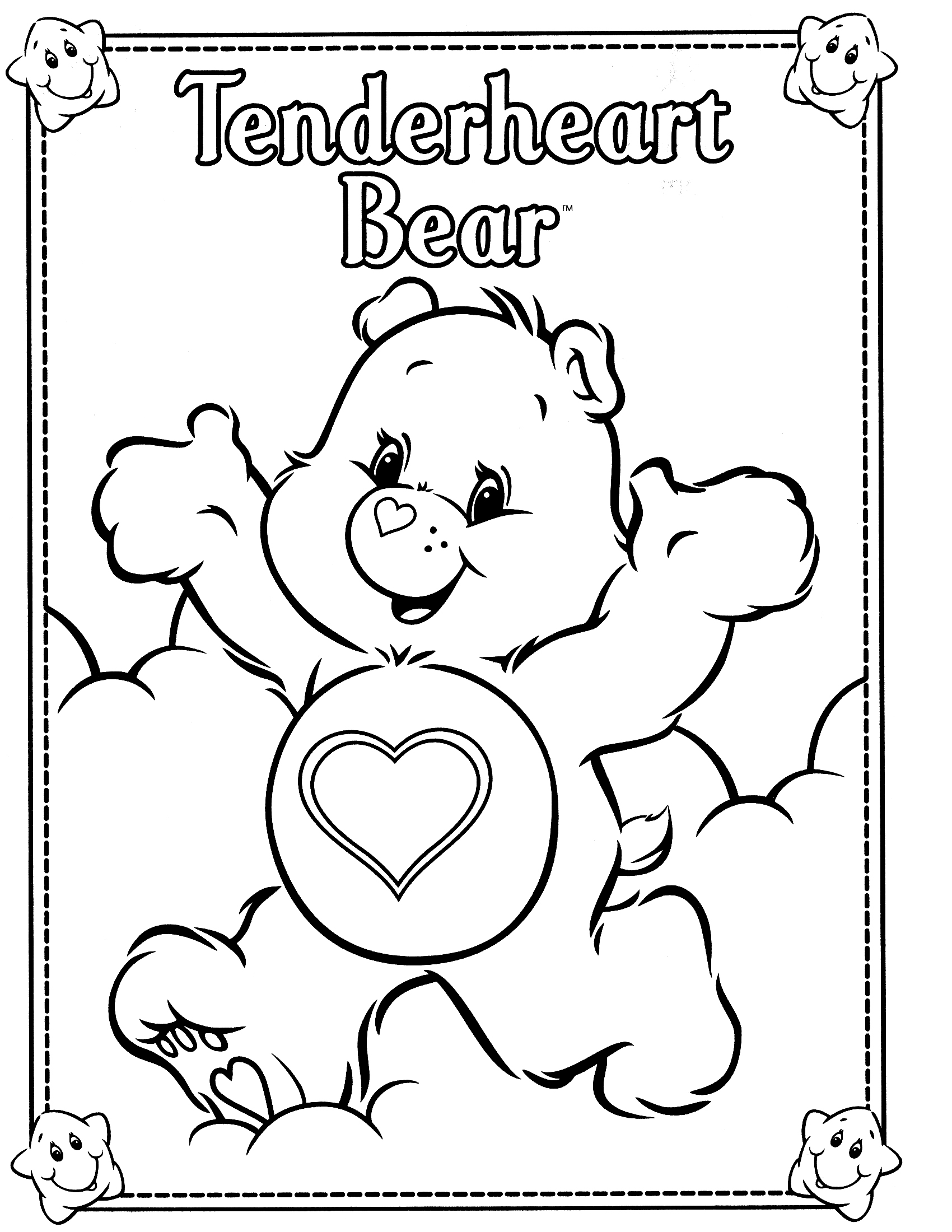 Dibujo para colorear: Care Bears (Dibujos animados) #37248 - Dibujos para Colorear e Imprimir Gratis