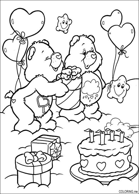 Dibujo para colorear: Care Bears (Dibujos animados) #37311 - Dibujos para Colorear e Imprimir Gratis