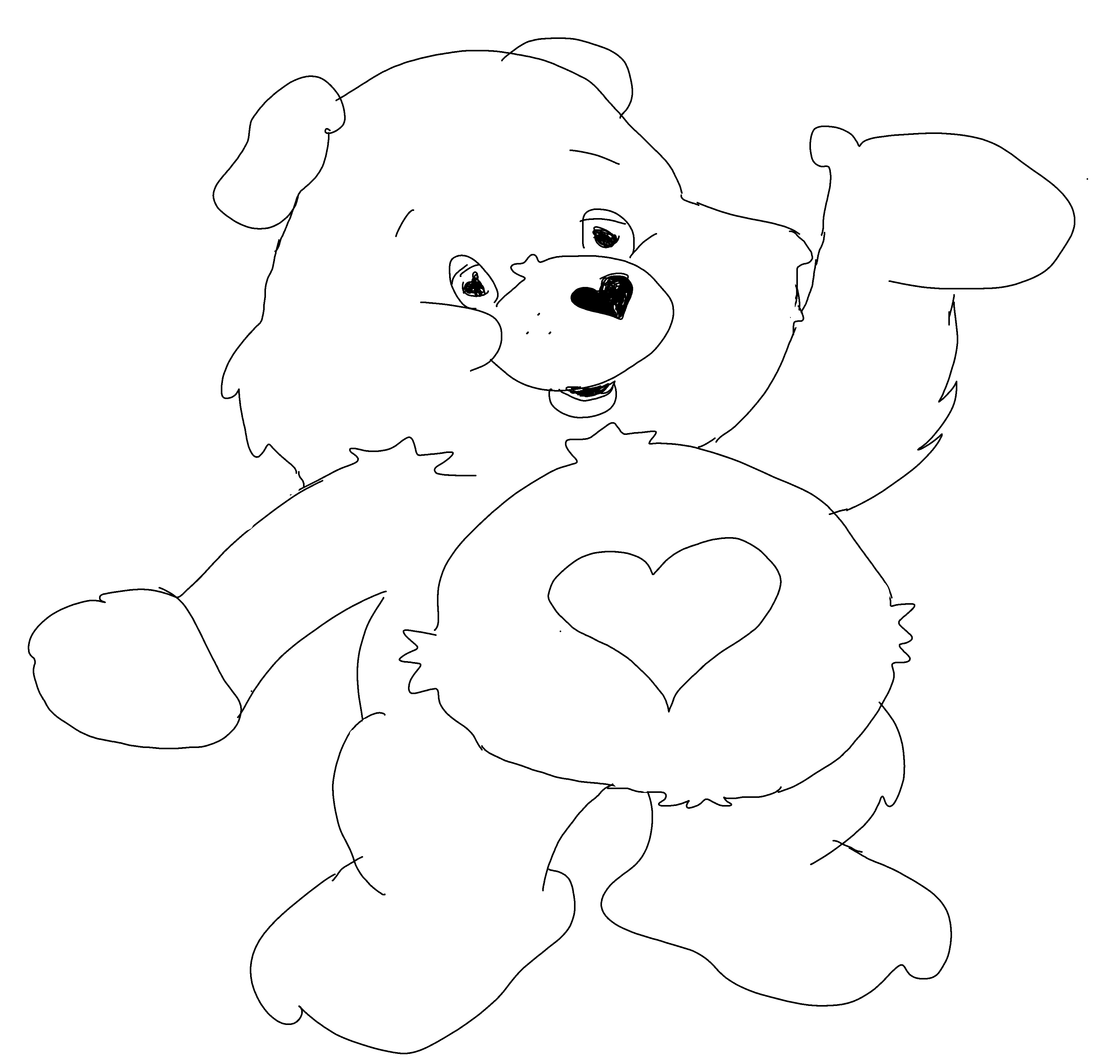 Dibujo para colorear: Care Bears (Dibujos animados) #37548 - Dibujos para Colorear e Imprimir Gratis