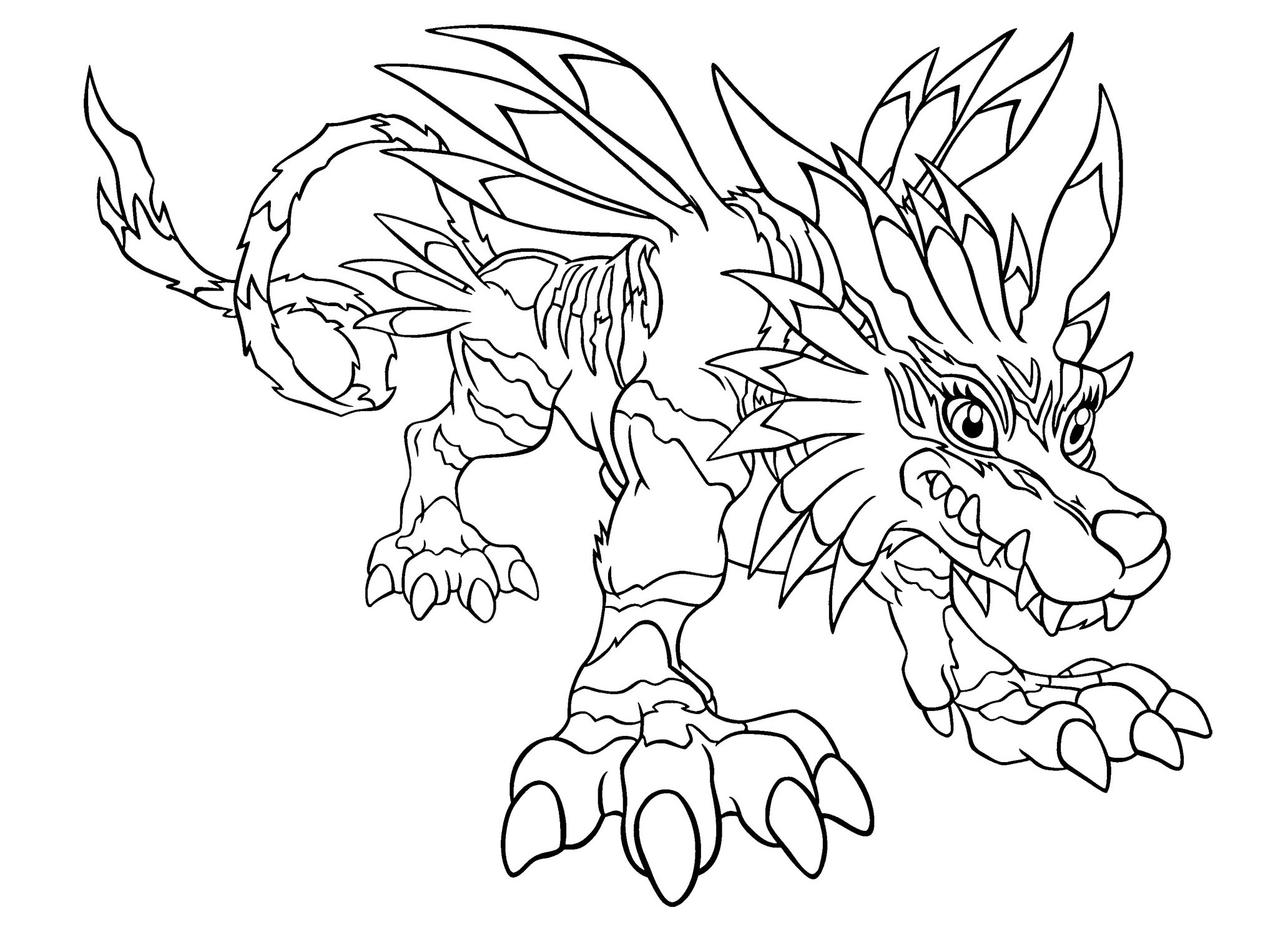 Dibujo para colorear: Digimon (Dibujos animados) #51443 - Dibujos para Colorear e Imprimir Gratis
