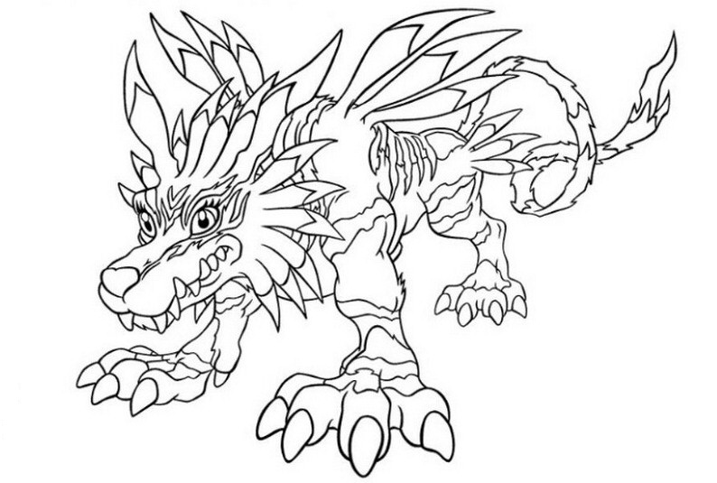 Dibujo para colorear: Digimon (Dibujos animados) #51558 - Dibujos para Colorear e Imprimir Gratis