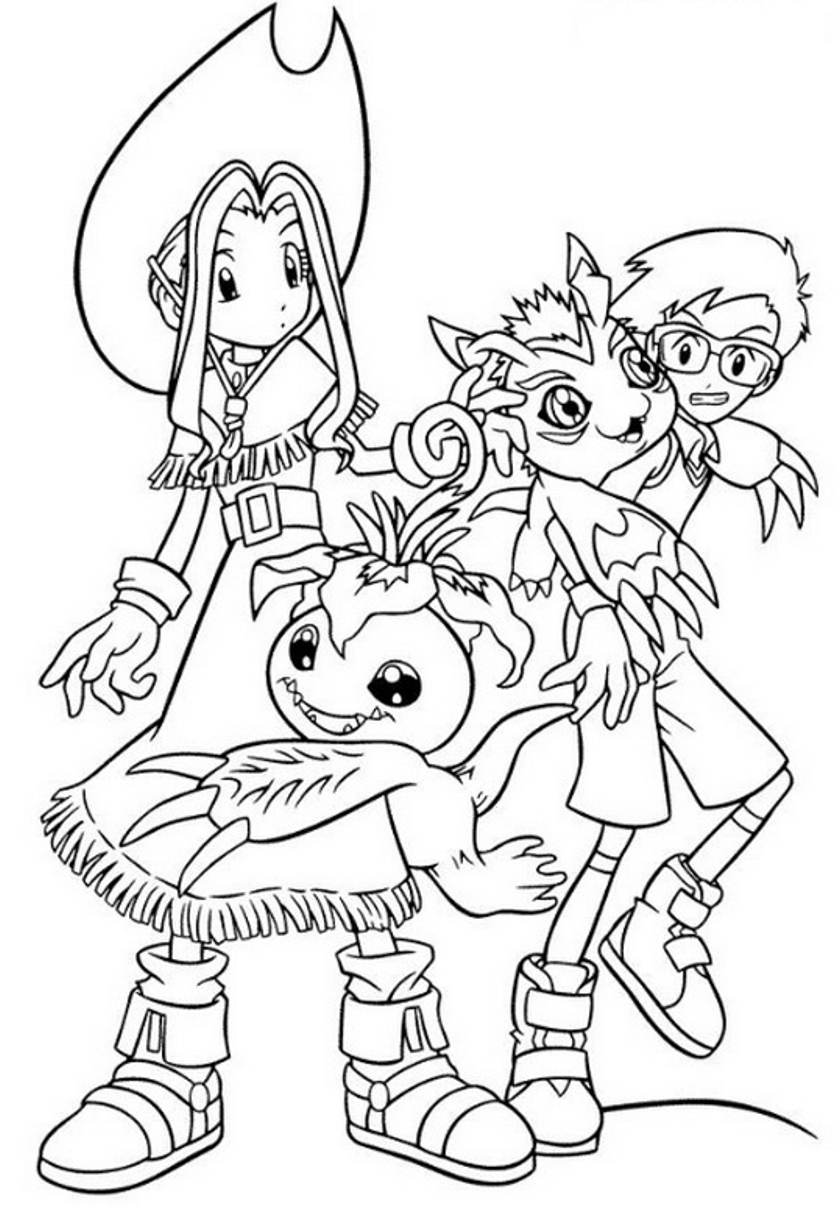 Dibujo para colorear: Digimon (Dibujos animados) #51683 - Dibujos para Colorear e Imprimir Gratis