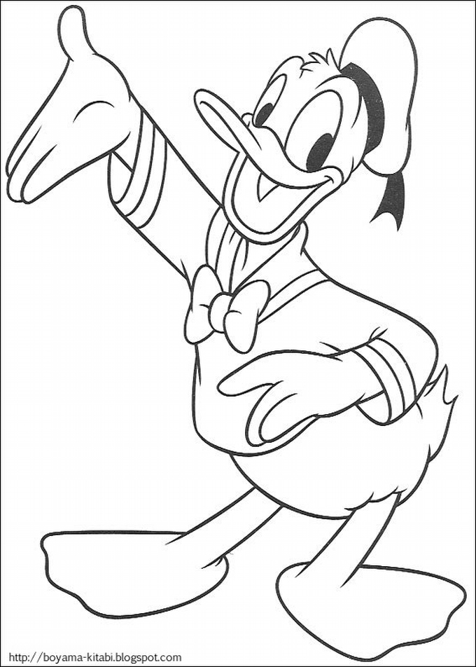 Dibujo para colorear: Donald Duck (Dibujos animados) #30117 - Dibujos para Colorear e Imprimir Gratis