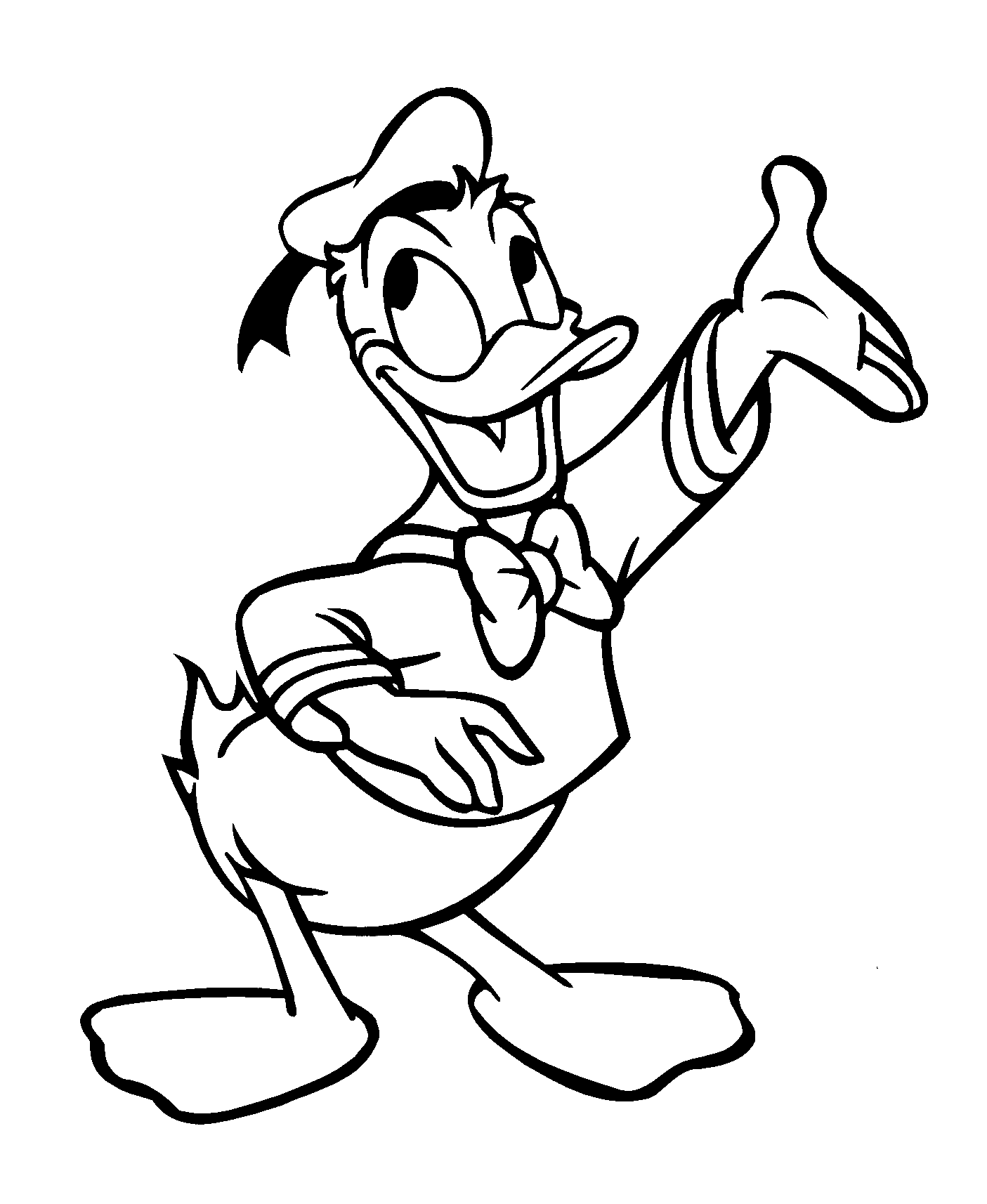 Dibujo para colorear: Donald Duck (Dibujos animados) #30132 - Dibujos para Colorear e Imprimir Gratis