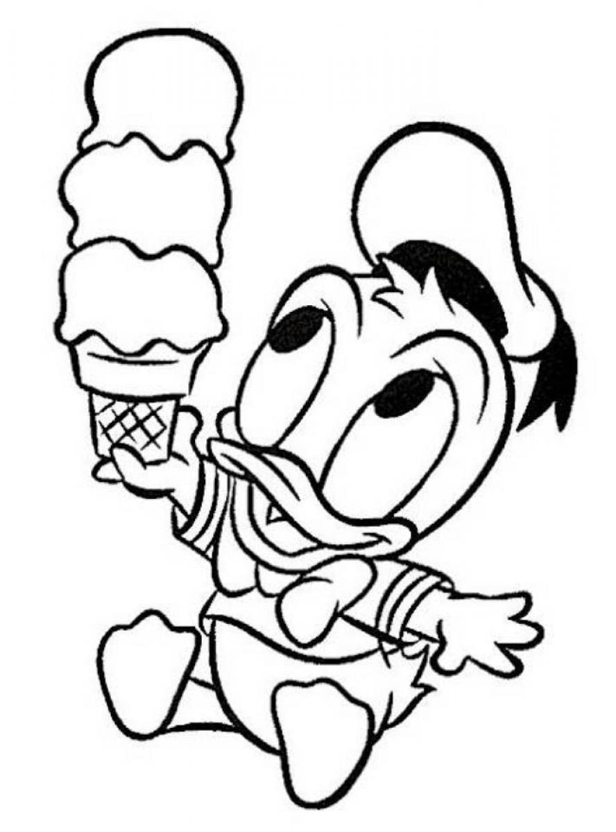 Dibujo para colorear: Donald Duck (Dibujos animados) #30152 - Dibujos para Colorear e Imprimir Gratis