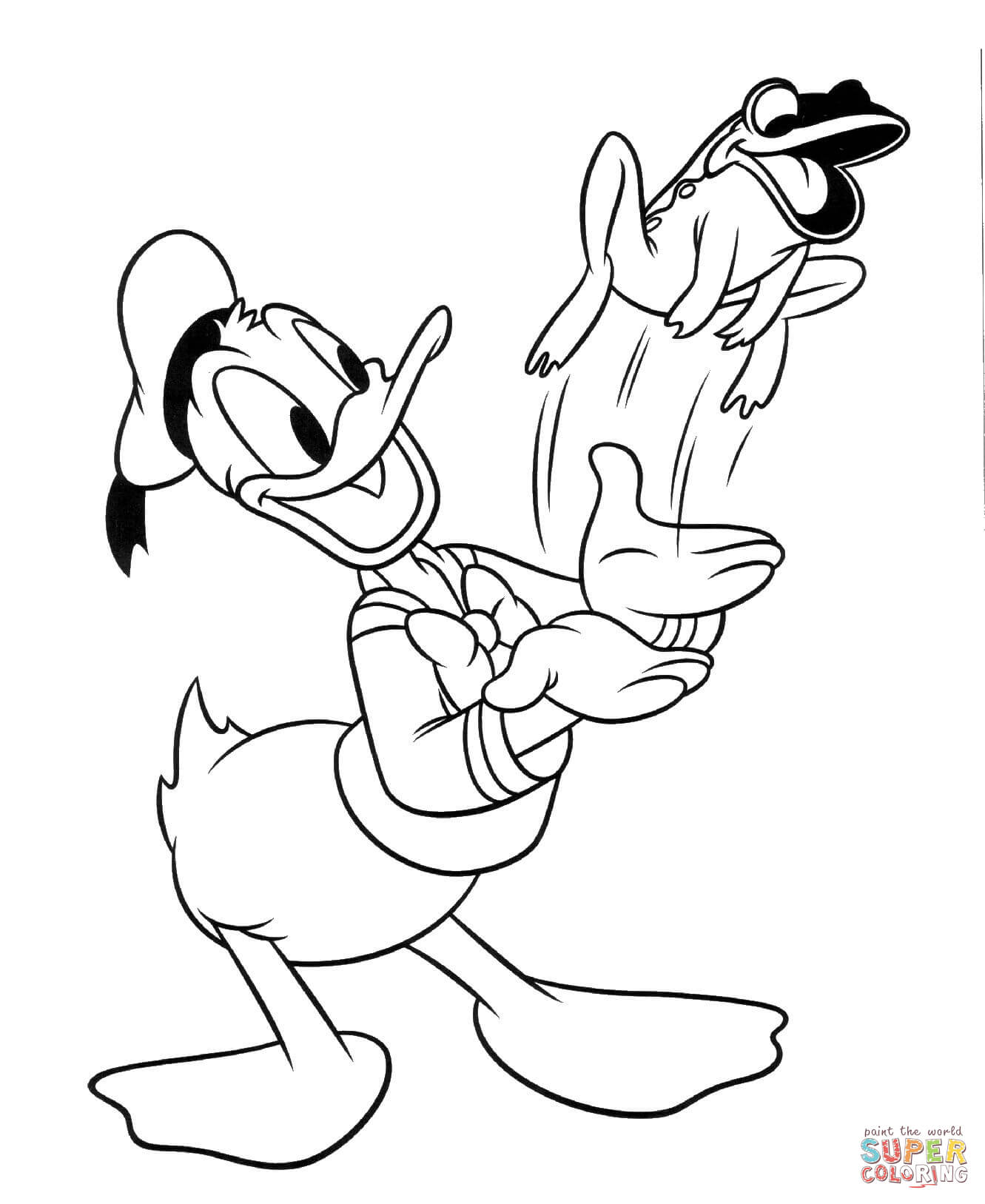 Dibujo para colorear: Donald Duck (Dibujos animados) #30161 - Dibujos para Colorear e Imprimir Gratis