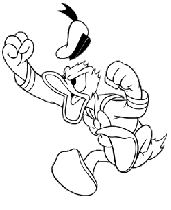 Dibujo para colorear: Donald Duck (Dibujos animados) #30174 - Dibujos para Colorear e Imprimir Gratis
