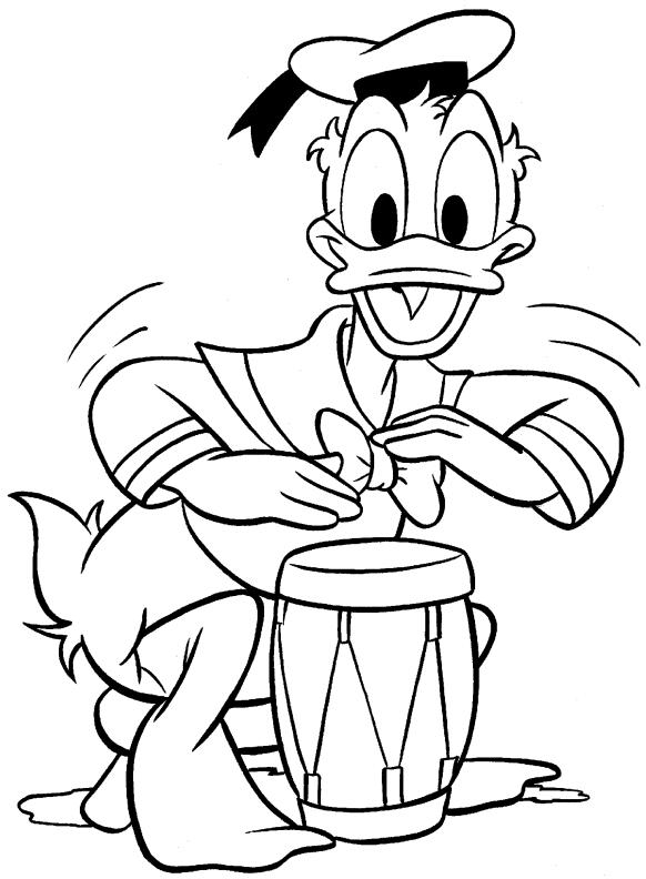 Dibujo para colorear: Donald Duck (Dibujos animados) #30177 - Dibujos para Colorear e Imprimir Gratis