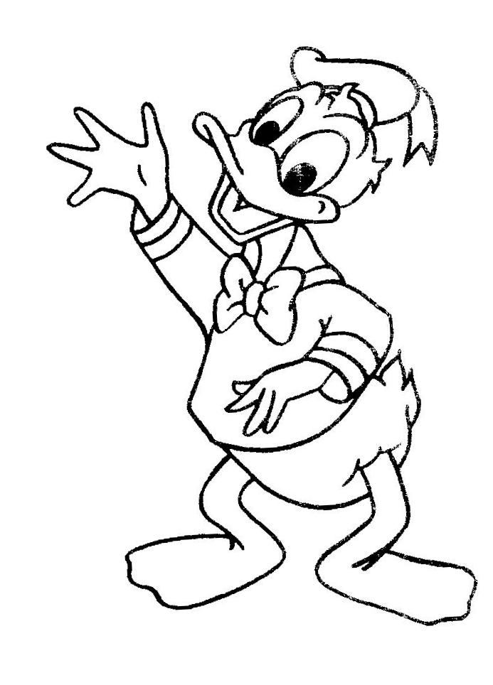 Dibujo para colorear: Donald Duck (Dibujos animados) #30181 - Dibujos para Colorear e Imprimir Gratis