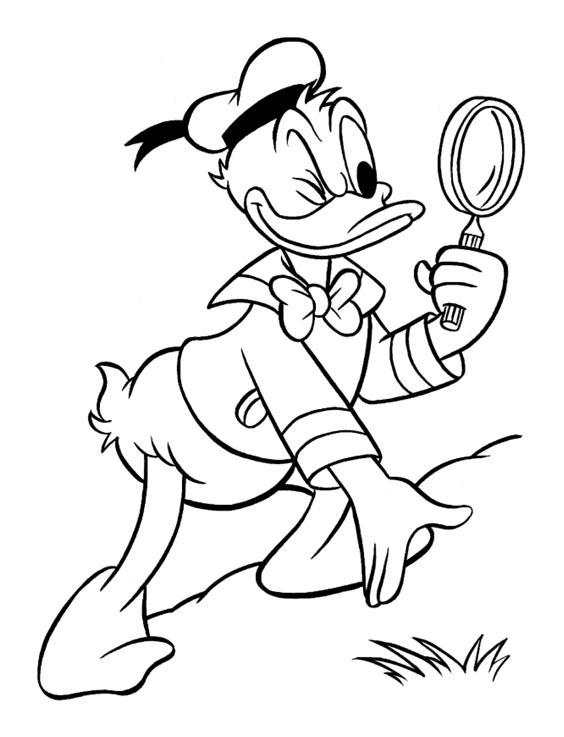 Dibujo para colorear: Donald Duck (Dibujos animados) #30183 - Dibujos para Colorear e Imprimir Gratis