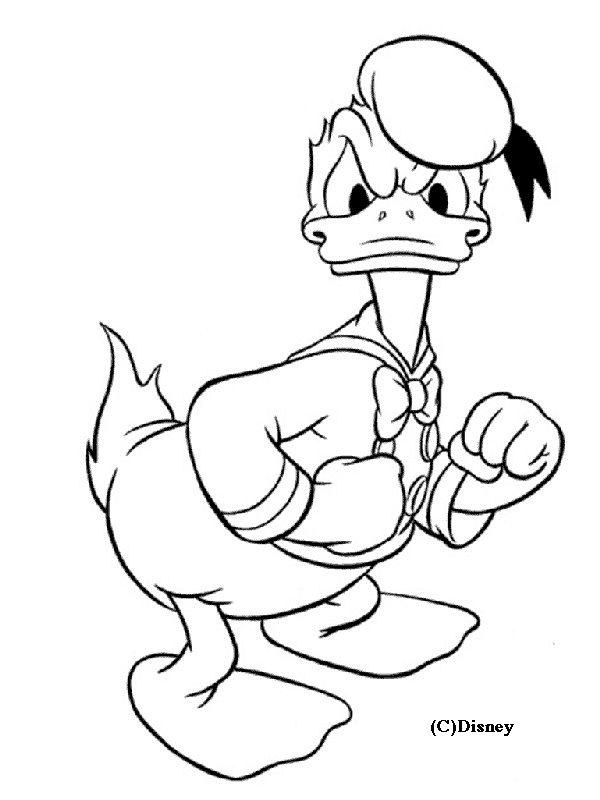 Dibujo para colorear: Donald Duck (Dibujos animados) #30274 - Dibujos para Colorear e Imprimir Gratis