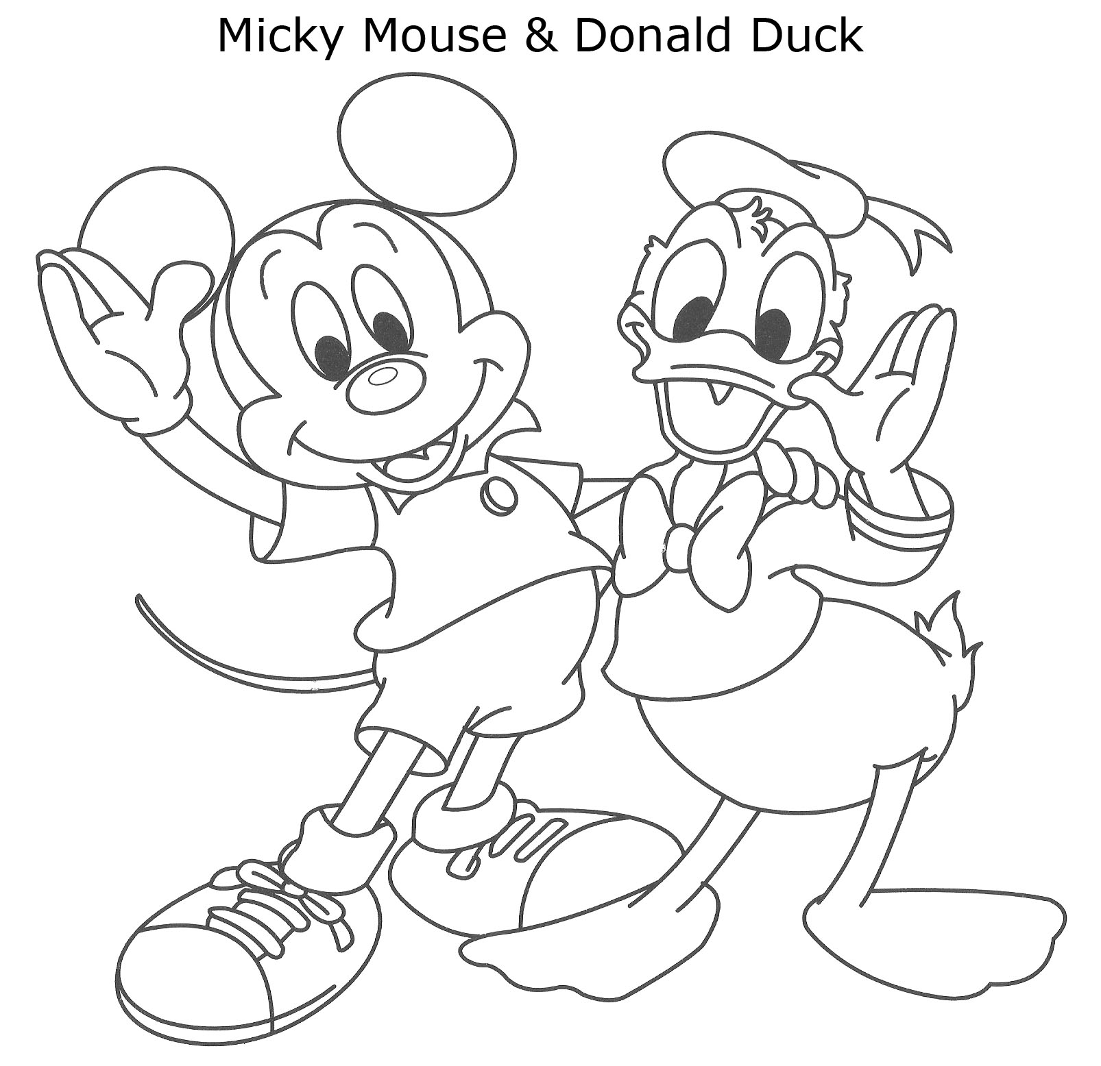 Dibujo para colorear: Donald Duck (Dibujos animados) #30311 - Dibujos para Colorear e Imprimir Gratis