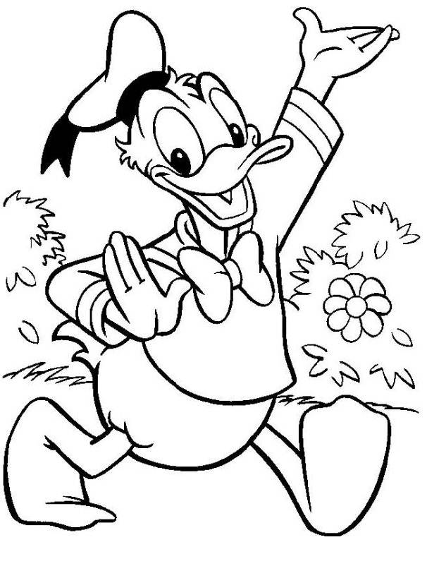 Dibujo para colorear: Donald Duck (Dibujos animados) #30316 - Dibujos para Colorear e Imprimir Gratis
