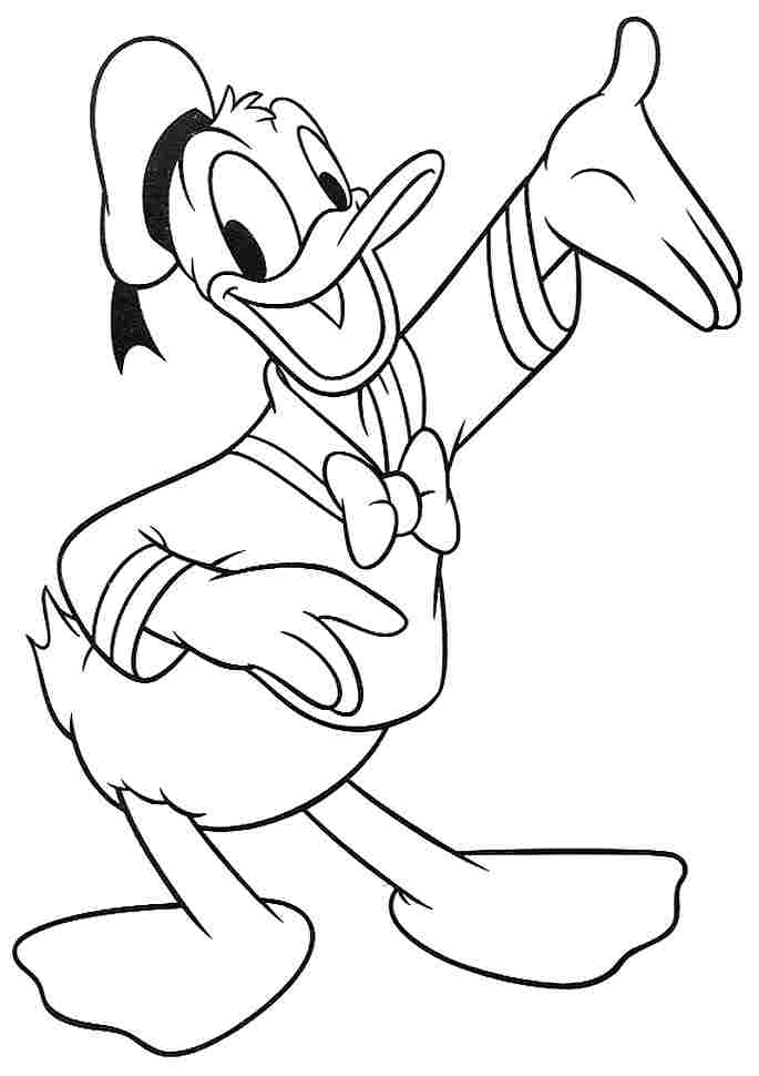 Dibujo para colorear: Donald Duck (Dibujos animados) #30338 - Dibujos para Colorear e Imprimir Gratis