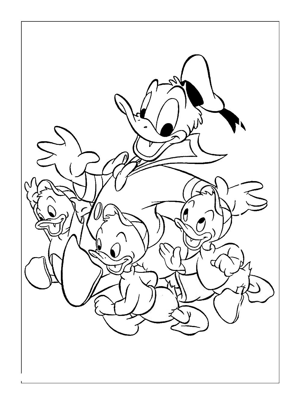 Dibujo para colorear: Donald Duck (Dibujos animados) #30407 - Dibujos para Colorear e Imprimir Gratis