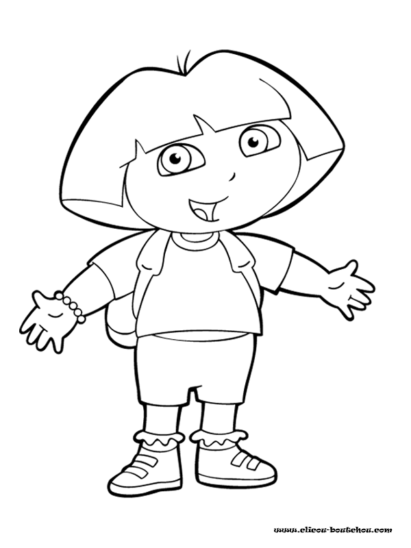 Dibujo para colorear: Dora the Explorer (Dibujos animados) #29714 - Dibujos para Colorear e Imprimir Gratis