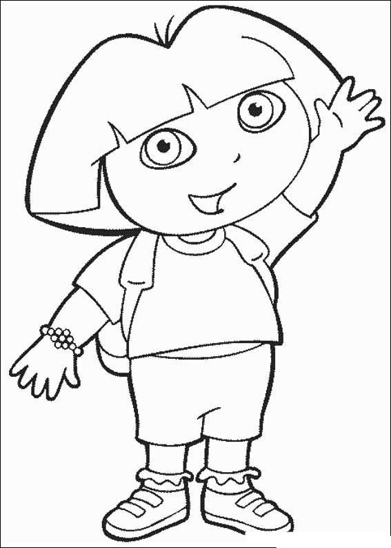 Dibujo para colorear: Dora the Explorer (Dibujos animados) #29718 - Dibujos para Colorear e Imprimir Gratis