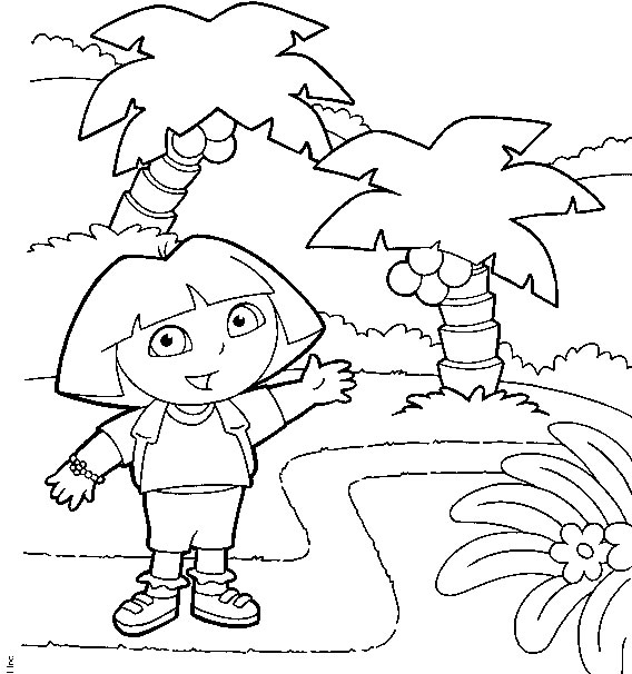 Dibujo para colorear: Dora the Explorer (Dibujos animados) #29719 - Dibujos para Colorear e Imprimir Gratis