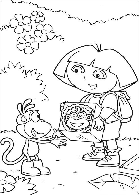 Dibujo para colorear: Dora the Explorer (Dibujos animados) #29732 - Dibujos para Colorear e Imprimir Gratis