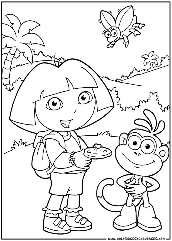 Dibujo para colorear: Dora the Explorer (Dibujos animados) #29740 - Dibujos para Colorear e Imprimir Gratis