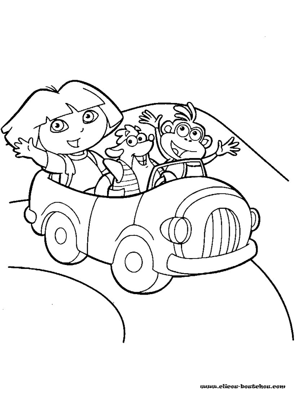 Dibujo para colorear: Dora the Explorer (Dibujos animados) #29778 - Dibujos para Colorear e Imprimir Gratis