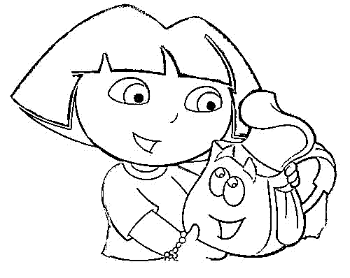 Dibujo para colorear: Dora the Explorer (Dibujos animados) #29786 - Dibujos para Colorear e Imprimir Gratis