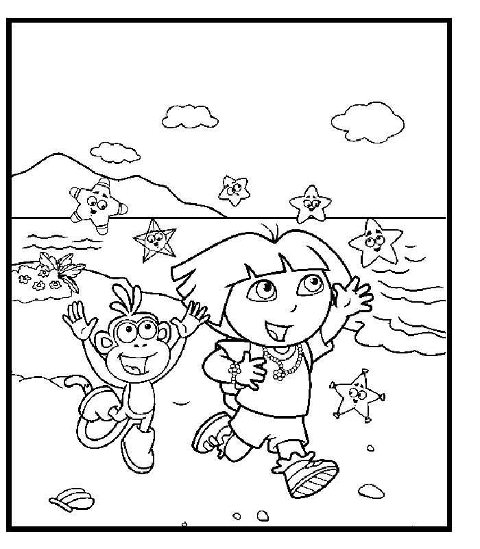 Dibujo para colorear: Dora the Explorer (Dibujos animados) #29792 - Dibujos para Colorear e Imprimir Gratis