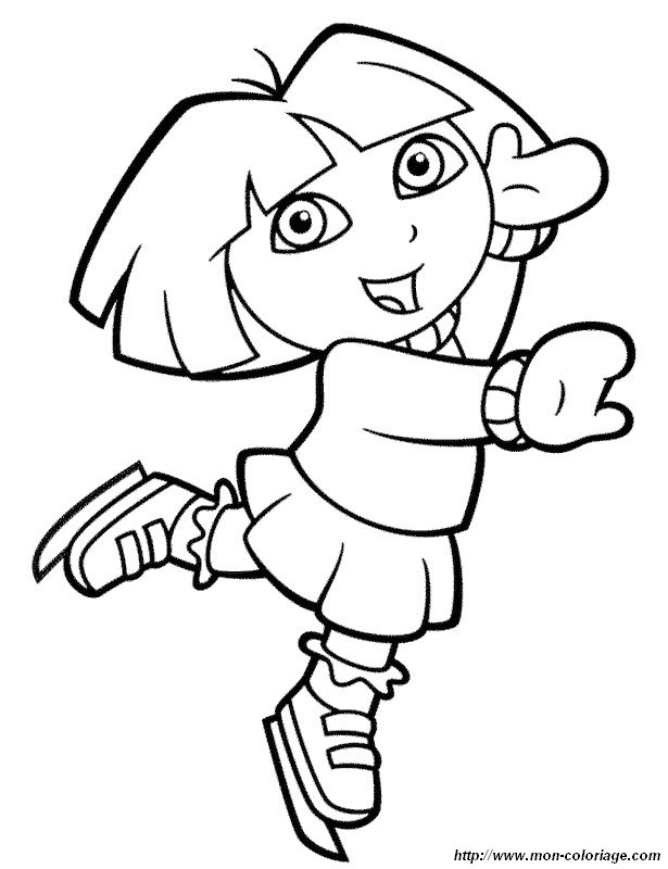 Dibujo para colorear: Dora the Explorer (Dibujos animados) #29804 - Dibujos para Colorear e Imprimir Gratis