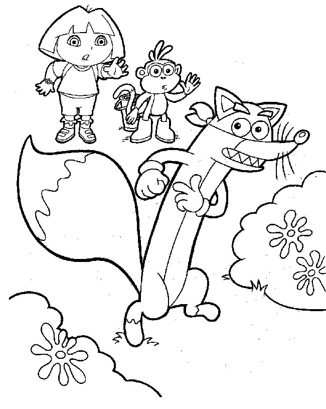 Dibujo para colorear: Dora the Explorer (Dibujos animados) #29808 - Dibujos para Colorear e Imprimir Gratis