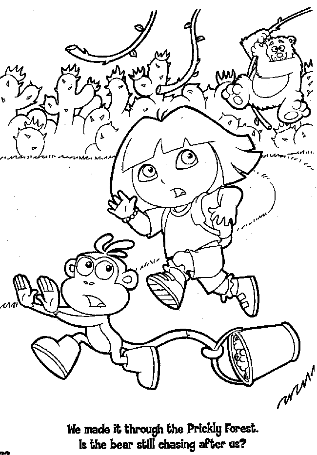 Dibujo para colorear: Dora the Explorer (Dibujos animados) #29824 - Dibujos para Colorear e Imprimir Gratis